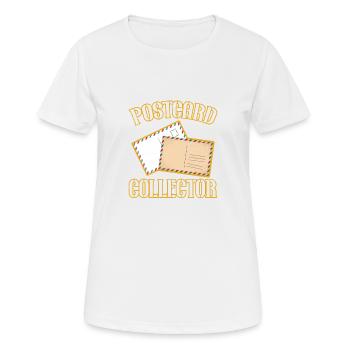 Deltiology-karte Colleting Deltiologist-postkarte - Frauen T-Shirt atmungsaktiv - Weiß - Vorne - AI Model Female 172 dark (172cm)