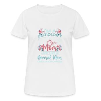 Deltiology Mom Collectionneur de cartes postales pour Deltiologistes - T-shirt respirant Femme - blanc - Devant - AI Model Female 172 dark (172cm)