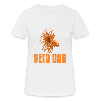 Vintage Fishing Designs BETA Dad T-Shirt Present - Frauen T-Shirt atmungsaktiv - Weiß - Vorne - AI Model Female 172 dark (172cm)