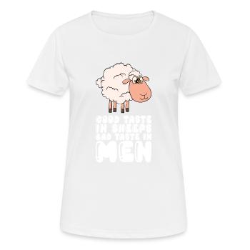 Good Taste In Sheeps Bad Taste In Men - Women's Breathable T-Shirt - white - Front - AI Model Female 172 dark (172cm)
