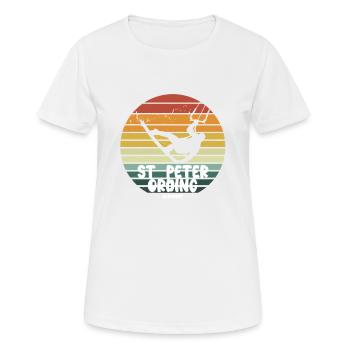 St. Peter Ording Kitesurfing Wassersport Design - Frauen T-Shirt atmungsaktiv - Weiß - Vorne - AI Model Female 172 dark (172cm)