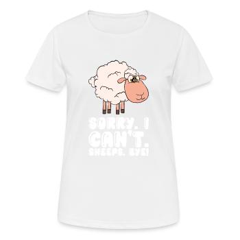 Sorry, I Can't Shear Bye - Women's Breathable T-Shirt - white - Front - AI Model Female 172 dark (172cm)
