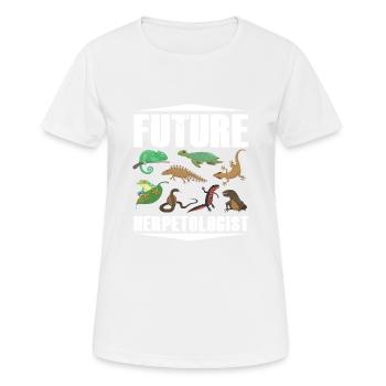 Future herpetologist Reptiles Amphibians - Women's Breathable T-Shirt - white - Front - AI Model Female 172 dark (172cm)