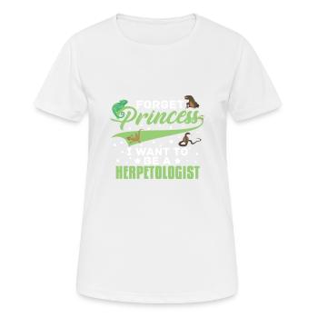 Herpetologist Girls Reptiles Amphibians - Women's Breathable T-Shirt - white - Front - AI Model Female 172 dark (172cm)