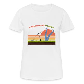 underground passion for detective - Women's Breathable T-Shirt - white - Front - AI Model Female 172 dark (172cm)