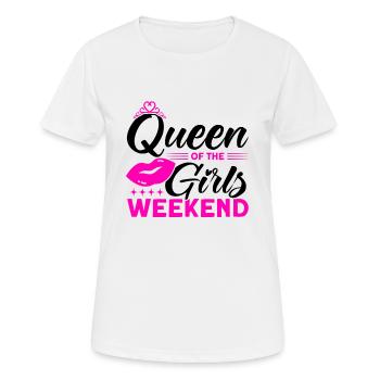 Trauzeugin Mädelsabend Party Damen Geschenk - Frauen T-Shirt atmungsaktiv - Weiß - Vorne - AI Model Female 172 dark (172cm)