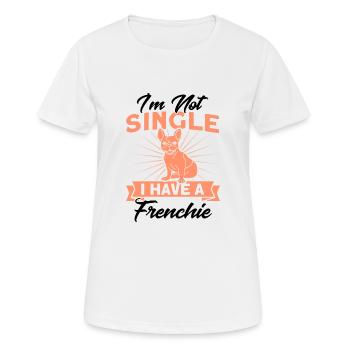 Frenchie Bulldog Français Bulldog Cadeau - T-shirt respirant Femme - blanc - Devant - AI Model Female 172 dark (172cm)