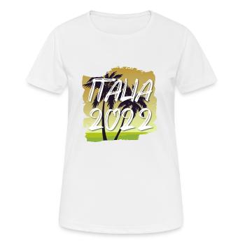 Italia 2022 - Women's Breathable T-Shirt - white - Front - AI Model Female 172 dark (172cm)