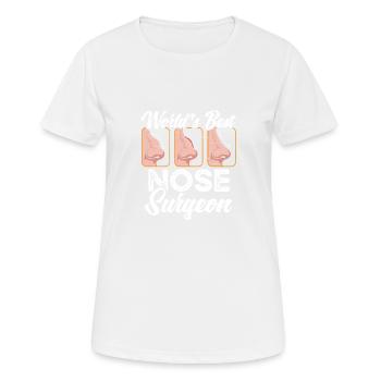 Die Weltweit Beste - Frauen T-Shirt atmungsaktiv - Weiß - Vorne - AI Model Female 172 dark (172cm)