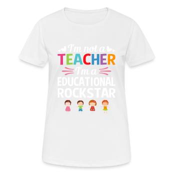 Grundschullehrer Kindergartenpädagogik - Frauen T-Shirt atmungsaktiv - Weiß - Vorne - AI Model Female 172 dark (172cm)