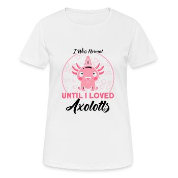 Axolotl Axolotl Propriétaire Axolotl Amphibian Gift - T-shirt respirant Femme - blanc - Devant - AI Model Female 172 dark (172cm)