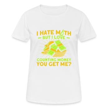 Math Mathematics Science Math Gift - Women's Breathable T-Shirt - white - Front - AI Model Female 172 dark (172cm)