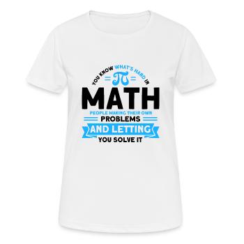 Math Mathematics Science Math Gift - Women's Breathable T-Shirt - white - Front - AI Model Female 172 dark (172cm)