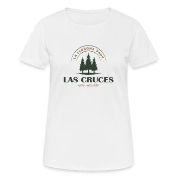 La Llorona Park Las Cruces Forêt du Nouveau-Mexique - T-shirt respirant Femme - blanc - Devant - AI Model Female 172 dark (172cm)