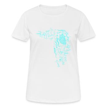 Informatiker Informatik Programmierer Nerd Geek - Frauen T-Shirt atmungsaktiv - Weiß - Vorne - AI Model Female 172 dark (172cm)