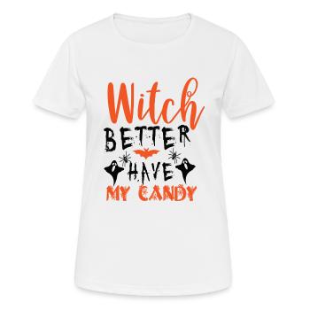 Better have a candy - Women's Breathable T-Shirt - white - Front - AI Model Female 172 dark (172cm)