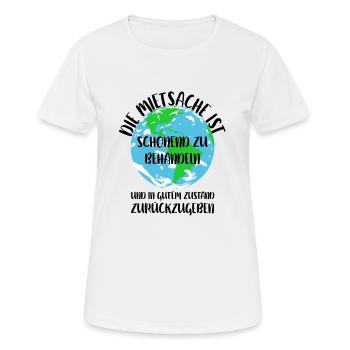 Naturschutz Klima Naturschützer Meer - Frauen T-Shirt atmungsaktiv - Weiß - Vorne - AI Model Female 172 dark (172cm)