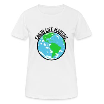 Naturschutz Klima Naturschützer Meer - Frauen T-Shirt atmungsaktiv - Weiß - Vorne - AI Model Female 172 dark (172cm)