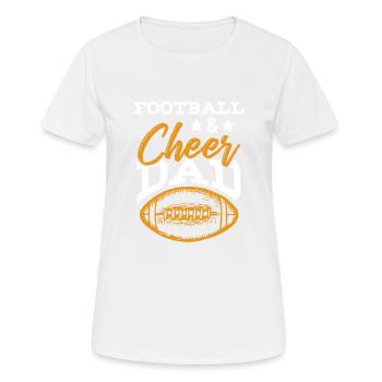 football cheerleading papa - Frauen T-Shirt atmungsaktiv - Weiß - Vorne - AI Model Female 172 dark (172cm)