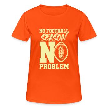 football season - Women's Breathable T-Shirt - neon orange - Front - AI Model Female 172 dark (172cm)
