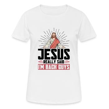 Jesus Bible Christian Religious Church Gift - Women's Breathable T-Shirt - white - Front - AI Model Female 172 dark (172cm)