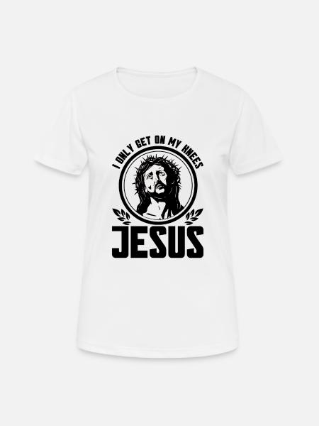 Jesus Bible Christian Religious Church Gift - Women's Breathable T-Shirt - white