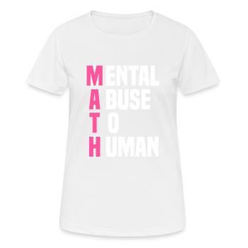 mathematics - Women's Breathable T-Shirt - white - Front - AI Model Female 172 dark (172cm)