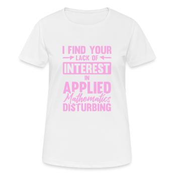 Learn mathematics - Women's Breathable T-Shirt - white - Front - AI Model Female 172 dark (172cm)