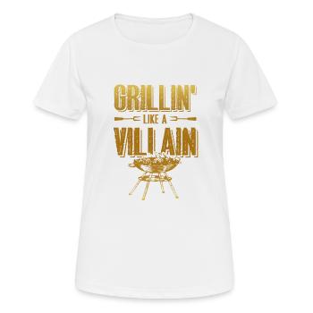 grill funny saying - Women's Breathable T-Shirt - white - Front - AI Model Female 172 dark (172cm)