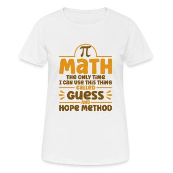 Math Mathematics Science Math Gift - Women's Breathable T-Shirt - white - Front - AI Model Female 172 dark (172cm)