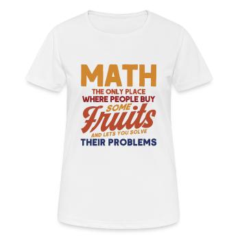 Math Mathematics Science Math Gift - Women's Breathable T-Shirt - white - Front - AI Model Female 172 dark (172cm)