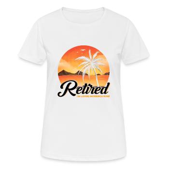 Ruhestand Rente Rentner Rente 2022 Geschenk - Frauen T-Shirt atmungsaktiv - Weiß - Vorne - AI Model Female 172 dark (172cm)