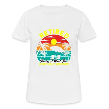Ruhestand Rente Rentner Rente 2022 Geschenk - Frauen T-Shirt atmungsaktiv - Weiß - Vorne - AI Model Female 172 dark (172cm)
