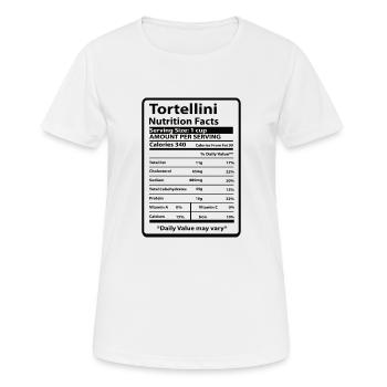Pasta Spaghetti Penne Tortellini Farfalle Essen - Frauen T-Shirt atmungsaktiv - Weiß - Vorne - AI Model Female 172 dark (172cm)
