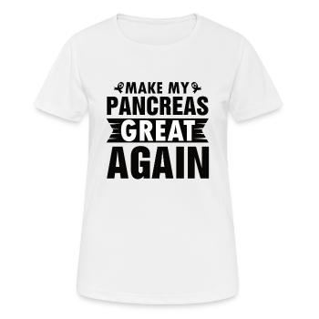 MEINE BAUCHSPEICHELDRÜSE WIEDER GROßARTIG MACHEN - Frauen T-Shirt atmungsaktiv - Weiß - Vorne - AI Model Female 172 dark (172cm)
