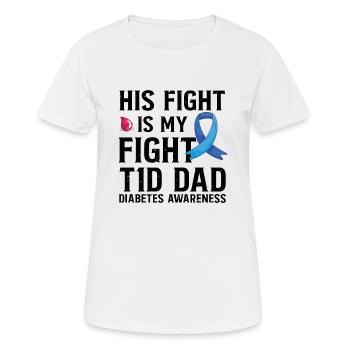 Diabetiker Insulin Diabetes Vater Papa Typ 1 - Frauen T-Shirt atmungsaktiv - Weiß - Vorne - AI Model Female 172 dark (172cm)