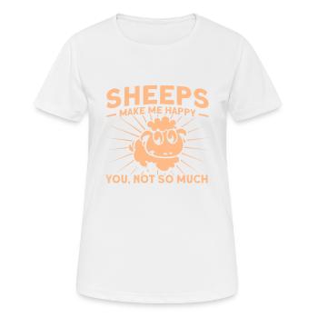Élevage de moutons Élevage Élevage Mouton Cadeau - T-shirt respirant Femme - blanc - Devant - AI Model Female 172 dark (172cm)