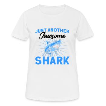 Shark Shark Lover Shark Gift - Women's Breathable T-Shirt - white - Front - AI Model Female 172 dark (172cm)