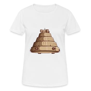 Ancient Astronaut Theorie Vimana Tempel - Frauen T-Shirt atmungsaktiv - Weiß - Vorne - AI Model Female 172 dark (172cm)