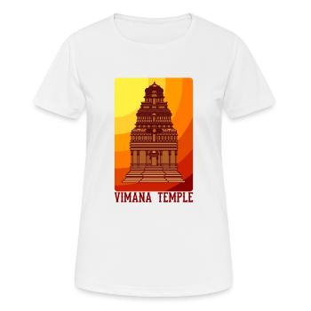 Ancient Astronaut Theorie Vimana Tempel - Frauen T-Shirt atmungsaktiv - Weiß - Vorne - AI Model Female 172 dark (172cm)