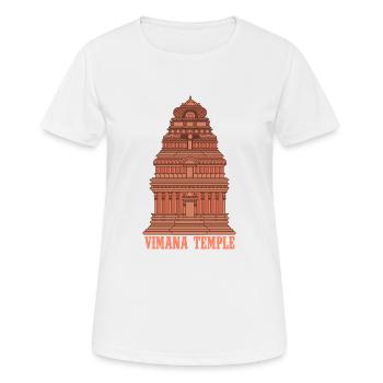 Ancient Astronaut Theorie Vimana Tempel - Frauen T-Shirt atmungsaktiv - Weiß - Vorne - AI Model Female 172 dark (172cm)