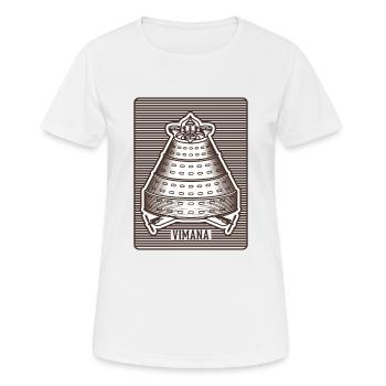 Ancient Astronaut Theorie Vimana Tempel - Frauen T-Shirt atmungsaktiv - Weiß - Vorne - AI Model Female 172 dark (172cm)