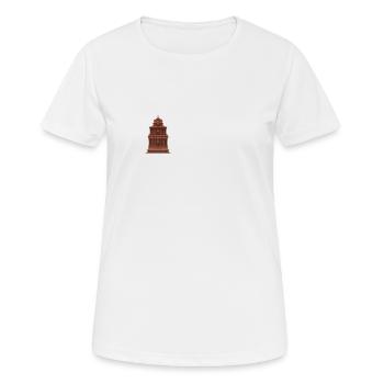 Ancient Astronaut Theorie Vimana Tempel - Frauen T-Shirt atmungsaktiv - Weiß - Vorne - AI Model Female 172 dark (172cm)