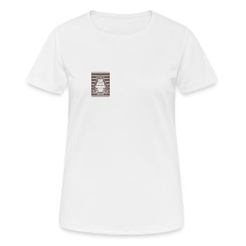 Ancient Astronaut Theorie Vimana Tempel - Frauen T-Shirt atmungsaktiv - Weiß - Vorne - AI Model Female 172 dark (172cm)