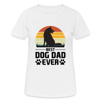 Chiens Animal de compagnie Propriétaire de chien Chien Ami Patte - T-shirt respirant Femme - blanc - Devant - AI Model Female 172 dark (172cm)