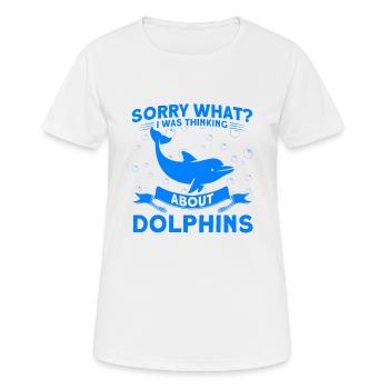 Dolphin Dolphin Lover Animal Dolphins Gift - Women's Breathable T-Shirt - white - Front - AI Model Female 172 dark (172cm)