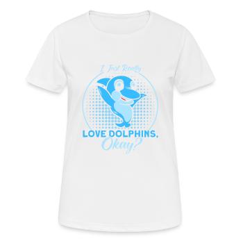 Dolphin Dolphin Lover Animal Dolphins Gift - Women's Breathable T-Shirt - white - Front - AI Model Female 172 dark (172cm)