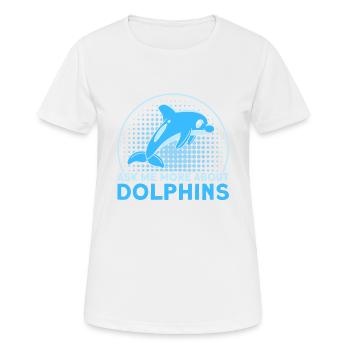 Dolphin Dolphin Lover Animal Dolphins Gift - Women's Breathable T-Shirt - white - Front - AI Model Female 172 dark (172cm)