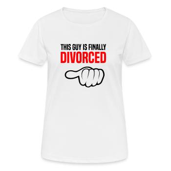 Scheidung Trennung Ehe Ex Scheidungsparty - Frauen T-Shirt atmungsaktiv - Weiß - Vorne - AI Model Female 172 dark (172cm)