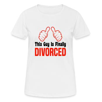 Scheidung Trennung Ehe Ex Scheidungsparty - Frauen T-Shirt atmungsaktiv - Weiß - Vorne - AI Model Female 172 dark (172cm)
